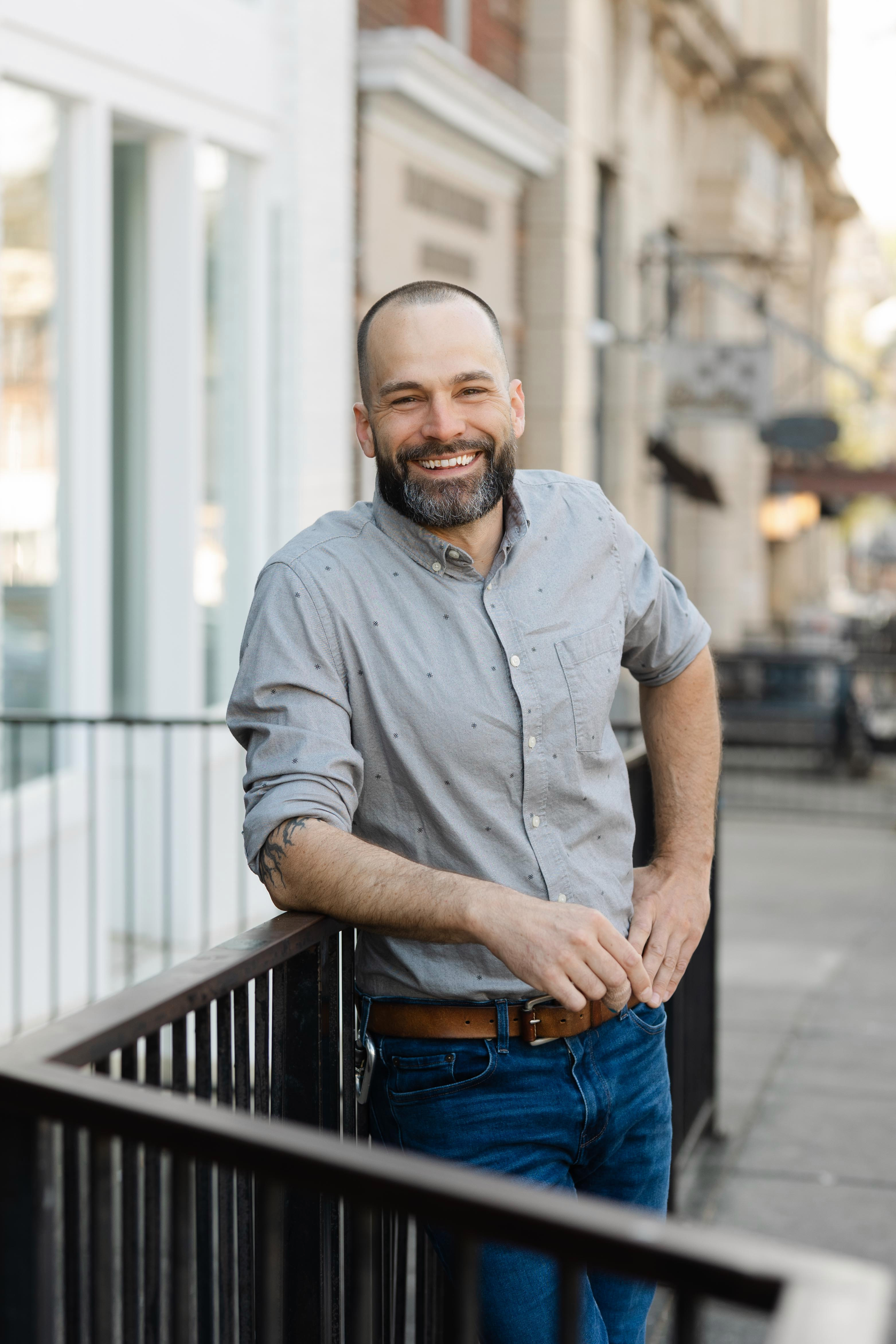Portrait of Brendan Wallace, co-founder of Noble Construction
